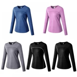 Women's Long-Sleeve Quick-Dry Yoga Top - Image 3