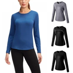 Women's Long-Sleeve Quick-Dry Yoga Top